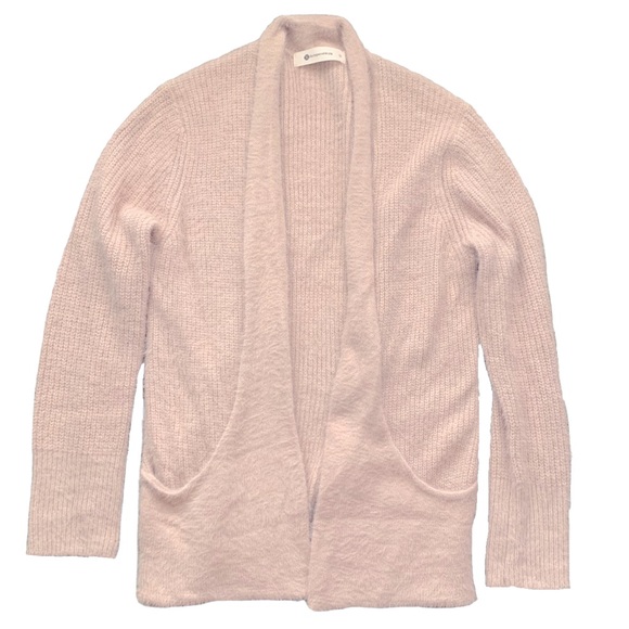 The Impeccable Pig Blush Fuzzy Cardigan - Picture 1 of 3